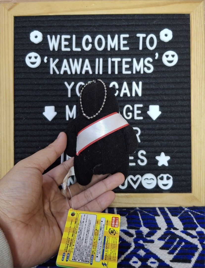 Classic Kumamon Bear Charm Plush Toy (Category: Plushies & Soft Toys) located in Bulacan. Submitted by kawaii_items_stuffed_toys (Listing ID 1436462840, Image 3). Description: Brand new with paper tag From japan box SK Japan Classic Kumamon Bear Charm/Keychain Height 5inches/13cm Just message me if you ever want to see more pictures of the item, I'm more than glad to assist you. 📌Location: San Jose Del Monte Bulacan, Philippines 🛵Shipping: Flas