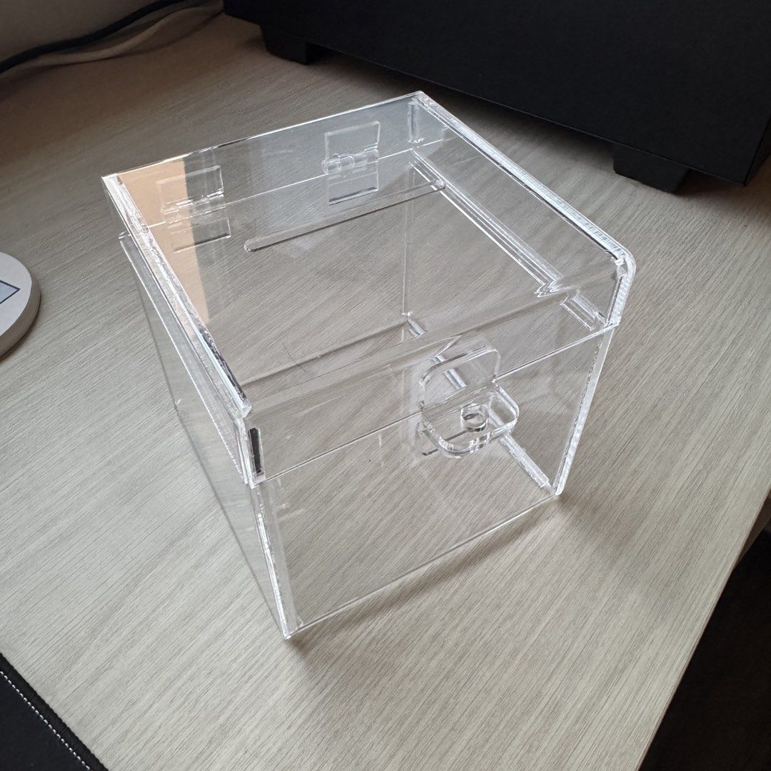 Clear Acrylic Donation/Suggestion Box