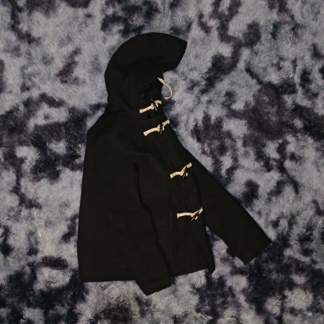COMME des GARCONS Homme Plus Black Wool Duffle Coat (Category: Luxury Apparel) located in Dagupan City. Submitted by finestthriftstuffph (Listing ID 1436417457, Image 3). Description: - Very Presentable Size: L on Tag (Authentic) (Measured by INCHES) Width: 20.5 Length: 28 Shoulder:17 Sleeve: 25.5 Condition: As New Color Rate: 10/10 Issue: None "Colors may vary due to lightning" "Swipe each photo to see more details".
