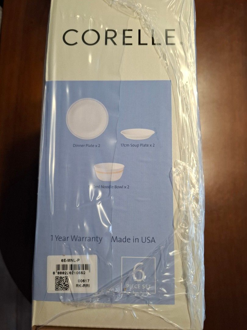 Corelle 6pc Dinner set446503885975726081