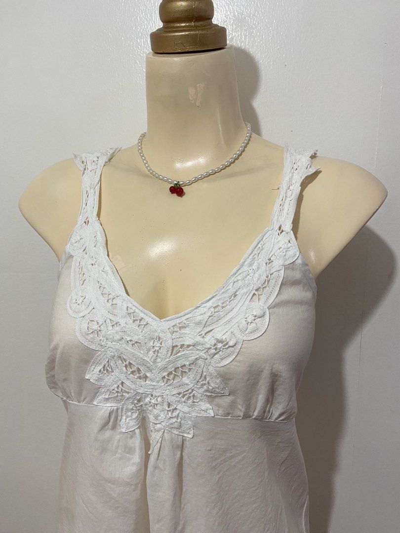 Cottagecore Lace Tank Dress (Category: Dresses) located in Mandaluyong City. Submitted by cxia_style (Listing ID 1436443788, Image 3). Description: ♡ washed & ready-to-wear ♡ all items are handpicked ♡ nationwide shipping ♡ see each photo & check the comment section for more details. DM us for more info 💌.