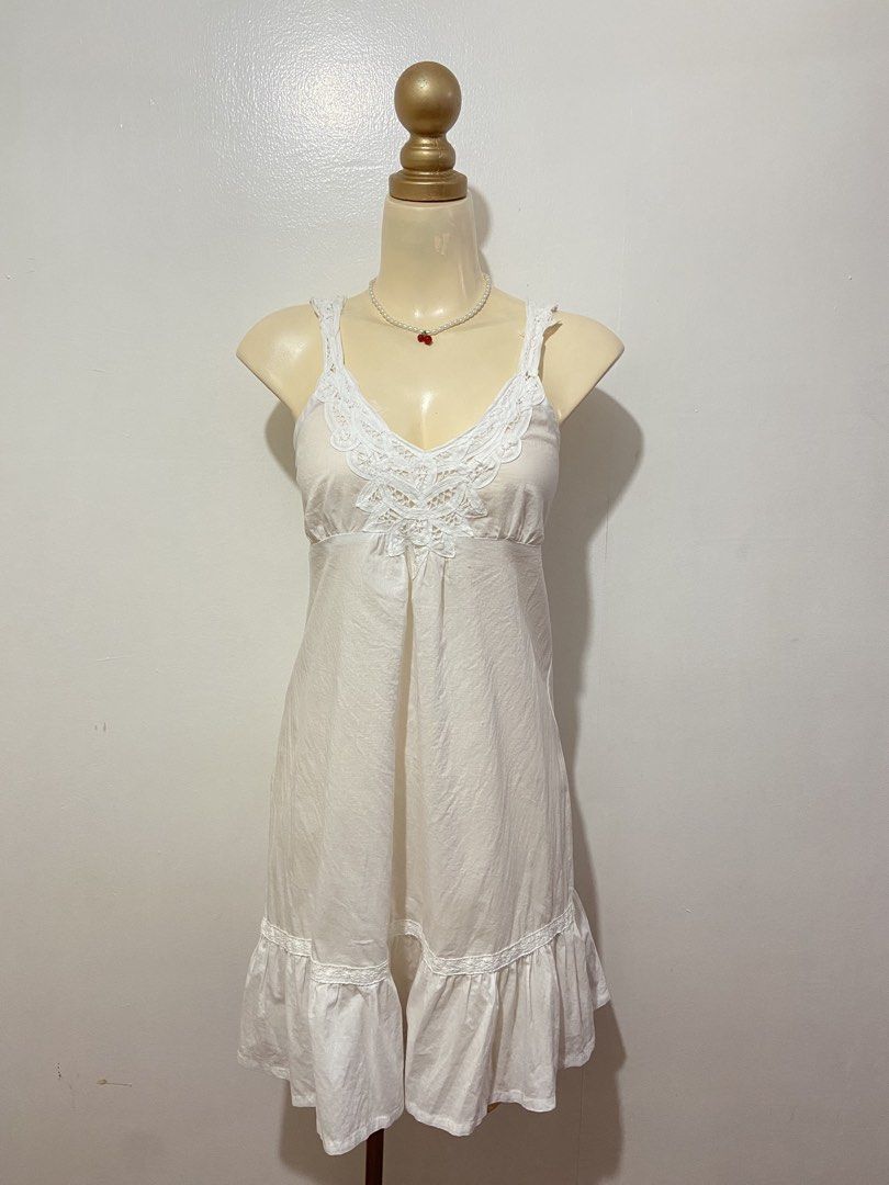 Cottagecore Lace Tank Dress (Category: Dresses) located in Mandaluyong City. Submitted by cxia_style (Listing ID 1436443788, Image 1). Description: ♡ washed & ready-to-wear ♡ all items are handpicked ♡ nationwide shipping ♡ see each photo & check the comment section for more details. DM us for more info 💌.