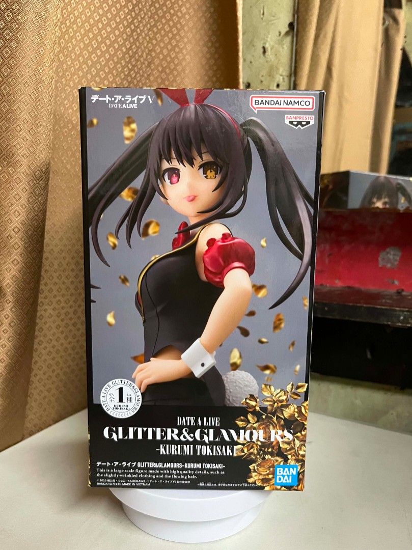 DATE A LIVE, GLITTERS & GLAMOURS KURUMI TOKISAKI (Category: Toys & Games) located in Manila. Submitted by dahdaaa (Listing ID 1436351587, Image 1). Description: ↛ Condition: Mint in Box (no clam/bb) ↛ can provide any proofs ↛ MOP: Cash/Gcash ↛ MOD: LBC, Lalamove, J&T or Pick up ↛ MEET UP: SM Sta.Mesa/Quiapo Church/Savemore Nagtahan/Vicente Cruz, España Blvd ↛ LOC: Sampaloc/Quiapo, Manila.