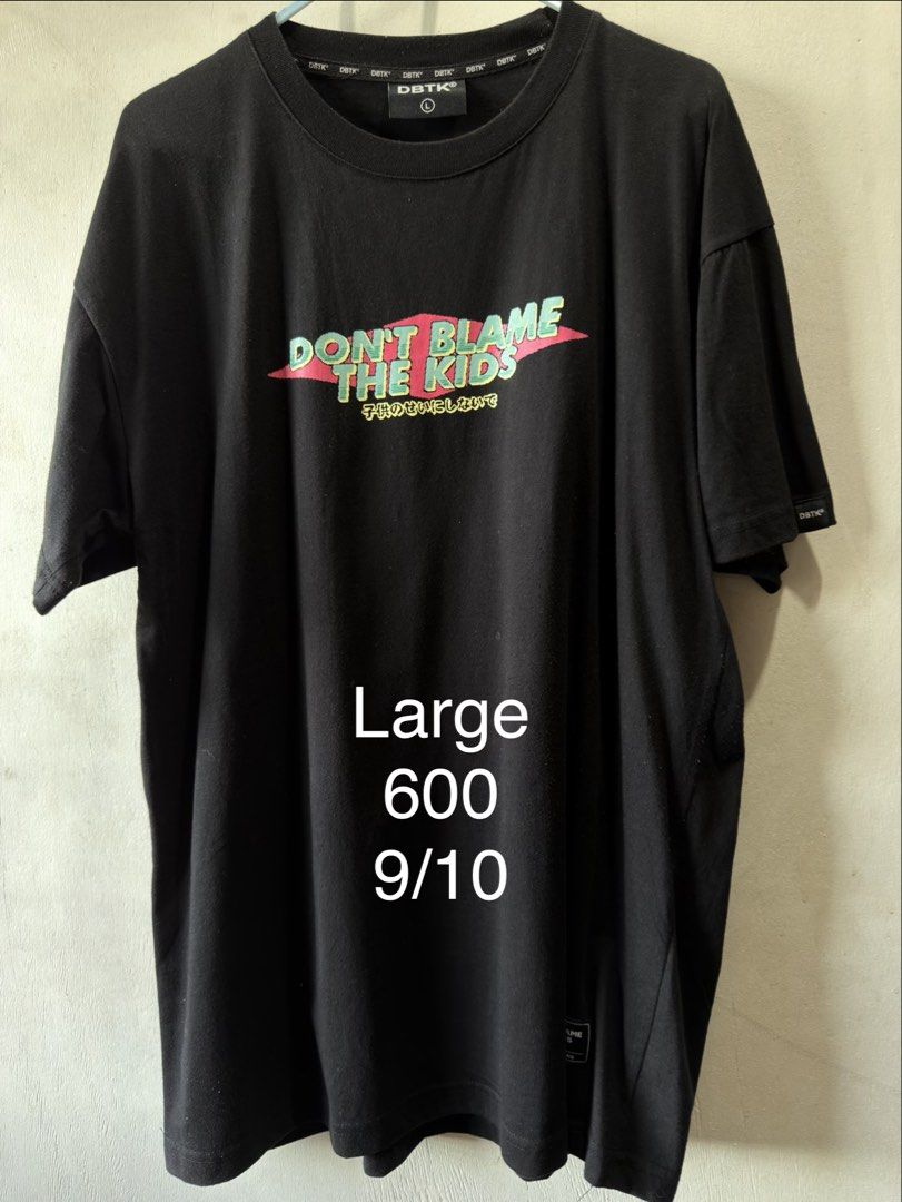 DBTK Don't Blame The Kids Shirts (Category: Tshirts & Polo Shirts ) located in Pasig City. Submitted by xturnstile (Listing ID 1436464157, Image 1). Description: used but not abused old release price and size on pic nego if take all pasig loc.
