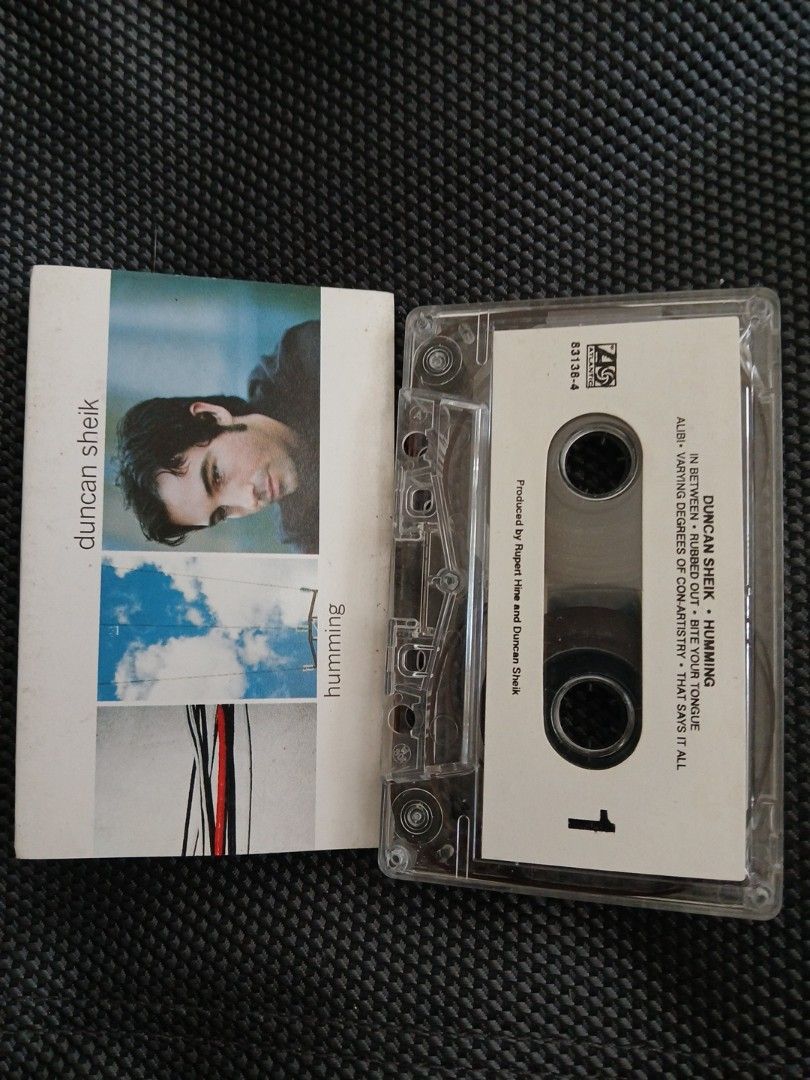 Duncan Sheik - Humming Cassette Tape (Category: CDs & DVDs) located in Pili. Submitted by marktoraldo (Listing ID 1436324187, Image 1). Description: add sf gcash payment - Manufactured and distributed by Warner Music Philippines. - Includes the original case..