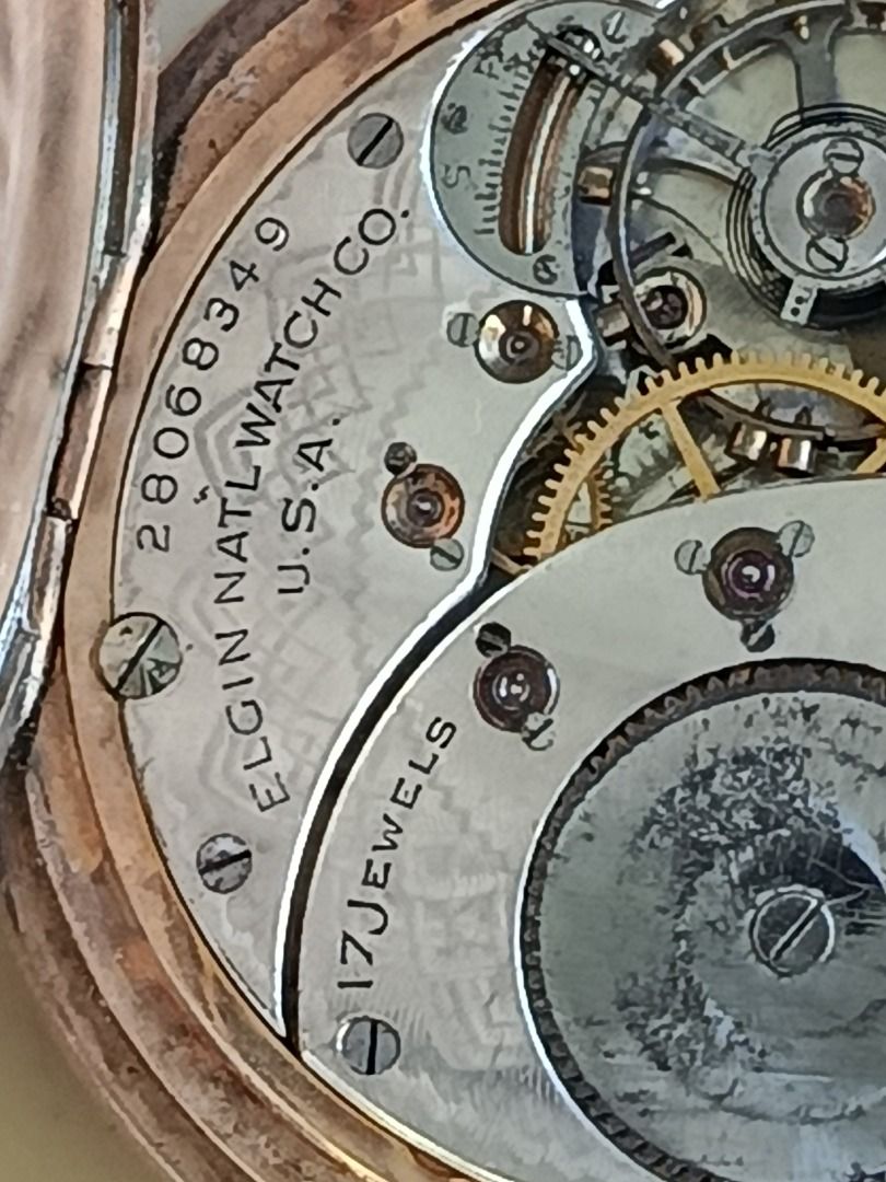 Elgin Pocket Watch (Category: Men's Watches) located in Tanay. Submitted by miabernardine (Listing ID 1436296845, Image 2). Description: Elgin Pocket watch 17 Jewels 1925 prod. year Grade 345.