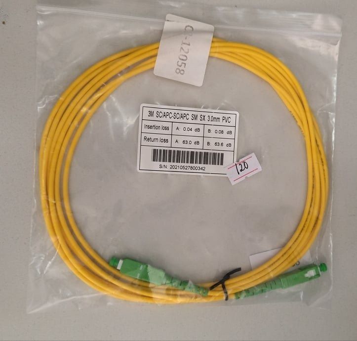Fiber Optic Cable 3 Meters (For Globe & Converge) (Green) (Category: Cables & Adaptors) located in Pateros City. Submitted by edzteofren28 (Listing ID 1436293882, Image 2). Description: Available!!! Fiber Optic Cable 3 Meters (For Globe & Converge) (Green) Php 120 each PM for inquiries Pateros Location .