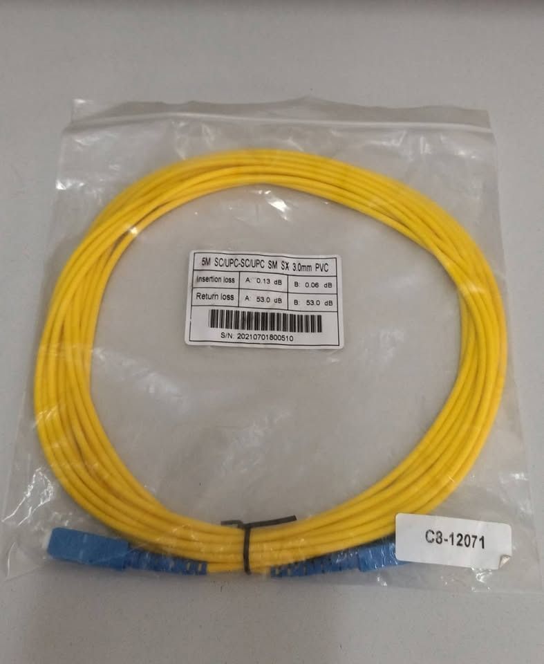 Fiber Optic Cable (5 Meters) (For PLDT) (Blue) (Category: Cables & Adaptors) located in Pateros City. Submitted by edzteofren28 (Listing ID 1436293047, Image 2). Description: Available!!! Fiber Optic Cable (5 Meters) (For PLDT) (Blue) Php 112 each PM for inquiries Pateros Location .