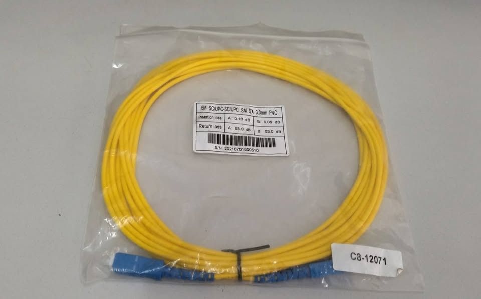 Fiber Optic Cable (5 Meters) (For PLDT) (Blue) (Category: Cables & Adaptors) located in Pateros City. Submitted by edzteofren28 (Listing ID 1436293047, Image 1). Description: Available!!! Fiber Optic Cable (5 Meters) (For PLDT) (Blue) Php 112 each PM for inquiries Pateros Location .