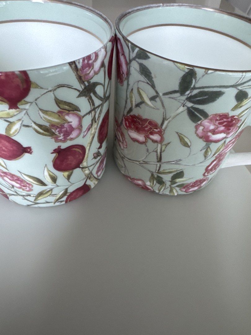 Floral Pattern Mugs - Set of 2446637121324328961