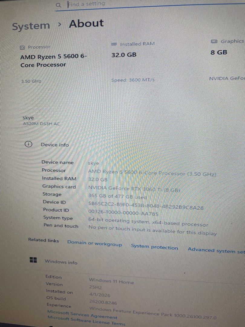 Gaming PC Ryzen 5 5600 RTX 3060TI446556531065497603