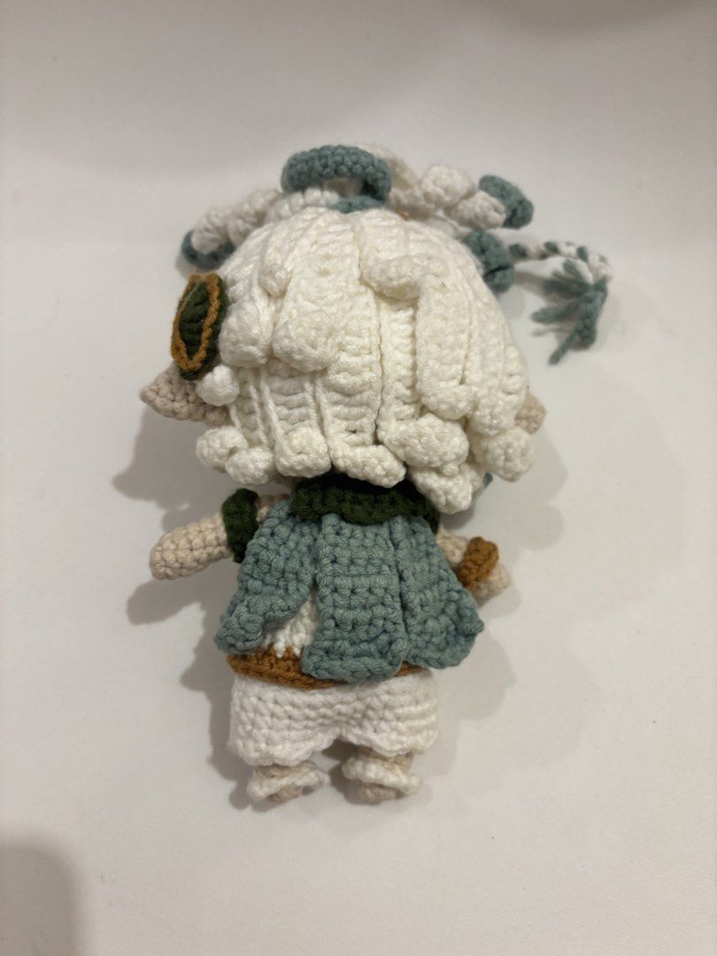 Genshin Impact-Nahida Handmade Crochet (Category: Plushies & Soft Toys) located in Quezon City. Submitted by claycapsule (Listing ID 1436402147, Image 2). Description: Nahida Crochet Plushie Customized Good as a gift for Nahida players/Genshin Impact players Rfs: decluttering Location: SJDM, Bulacan MOP: Gcash/Gotyme Lalamove (shouldered by buyer).