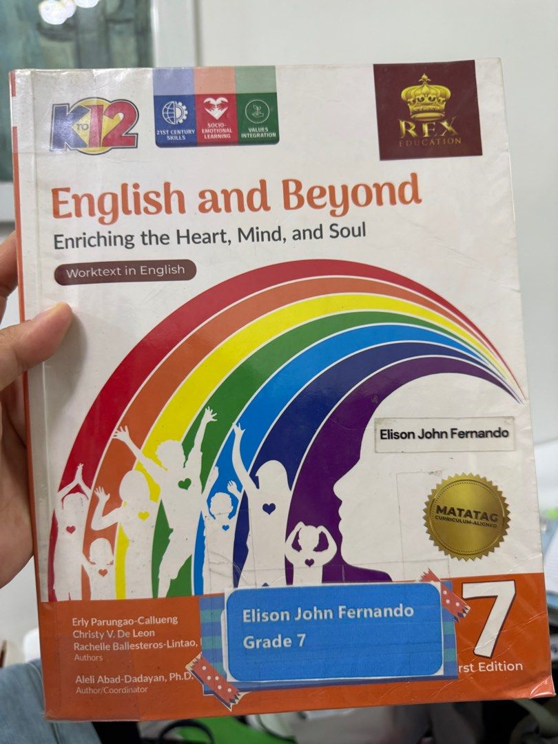 Grade 7 E-Math, English, Science, Araling Panlipunan (Category: Textbooks) located in Cavite. Submitted by yakultjeni85475 (Listing ID 1436456335, Image 2). Description: 350 each.