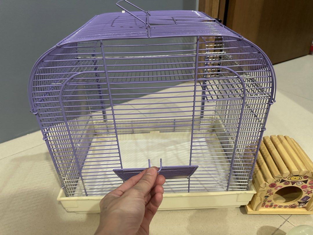 hamster cage with free toilet (Category: Homes & Other Pet Accessories) located in Caloocan City. Submitted by ashleyscorner (Listing ID 1436323179, Image 3). Description: - Purple wire frame - Removable base for easy cleaning size L-15-1/2 inches w- 11-1/2 inches h-15 inches.