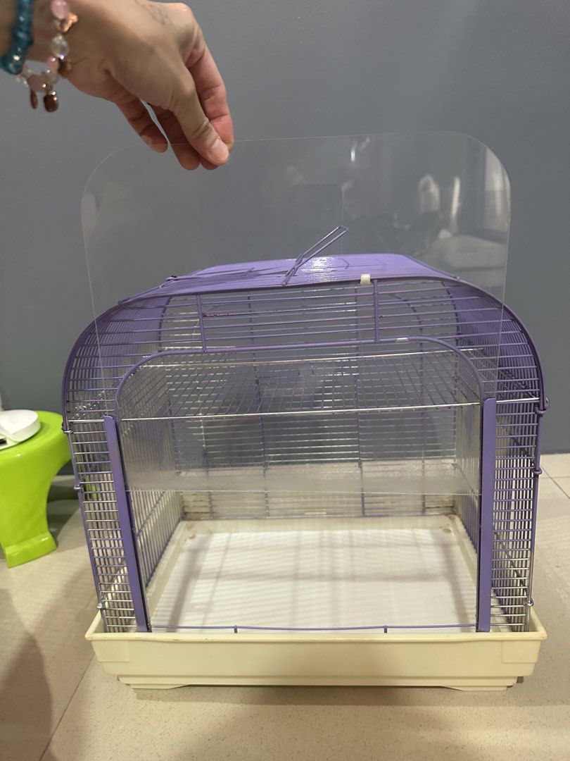 hamster cage with free toilet (Category: Homes & Other Pet Accessories) located in Caloocan City. Submitted by ashleyscorner (Listing ID 1436323179, Image 2). Description: - Purple wire frame - Removable base for easy cleaning size L-15-1/2 inches w- 11-1/2 inches h-15 inches.