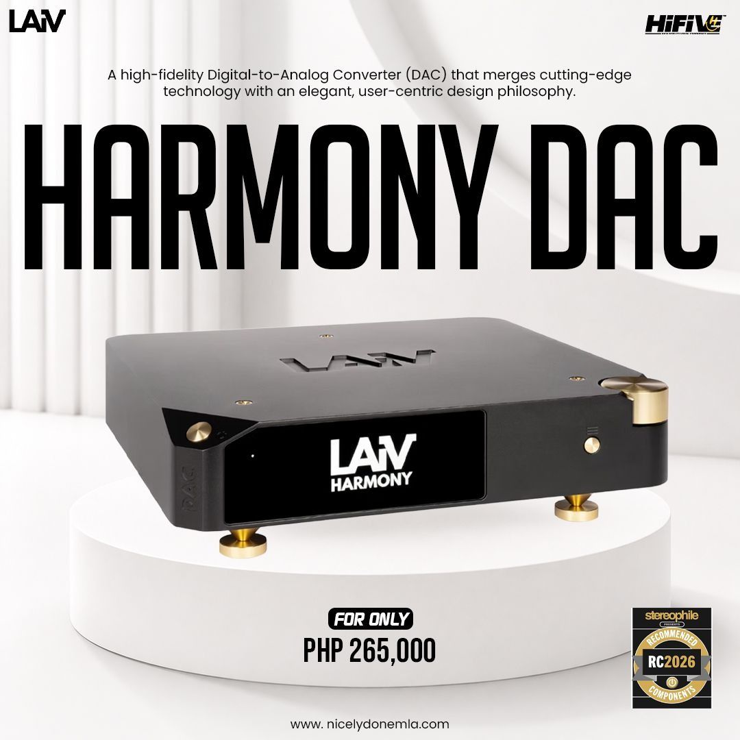 Harmony DAC (Category: Soundbars, Speakers & Amplifiers) located in Quezon City. Submitted by hifivebynicelydone (Listing ID 1436355215, Image 1). Description: Experience high-fidelity sound with the Harmony DAC — where cutting-edge audio performance meets elegant design 👀 Built for audiophiles who demand clarity, depth, and precision in every note. ✨ Premium craftsmanship 🎧 Detailed, natural sound reproduction 🏠 Perfect for serious Hi-Fi syst