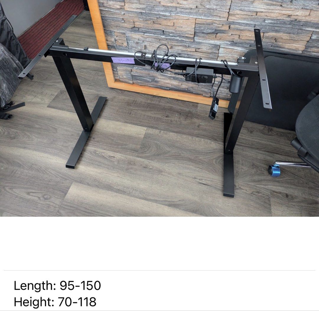 Height adjustable table (Category: Tables & Sets) located in Singapore. Submitted by adaptable_home (Listing ID 1436456271, Image 2). Description: Height adjustable table display units going for sale. CHEAP!! $100 only each!! First come first serve. Size and height range in photo..