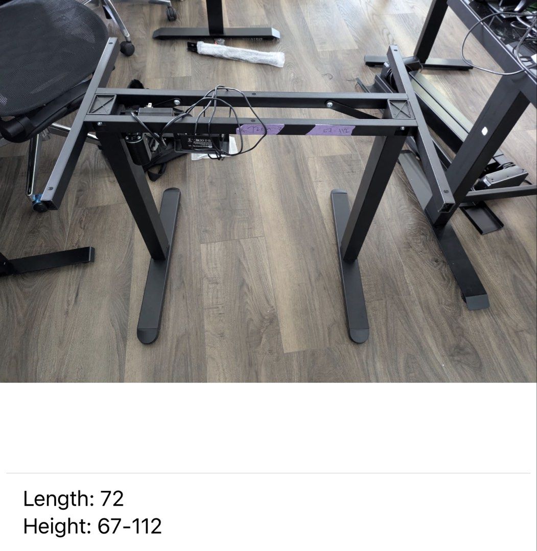 Height adjustable table (Category: Tables & Sets) located in Singapore. Submitted by adaptable_home (Listing ID 1436456271, Image 3). Description: Height adjustable table display units going for sale. CHEAP!! $100 only each!! First come first serve. Size and height range in photo..
