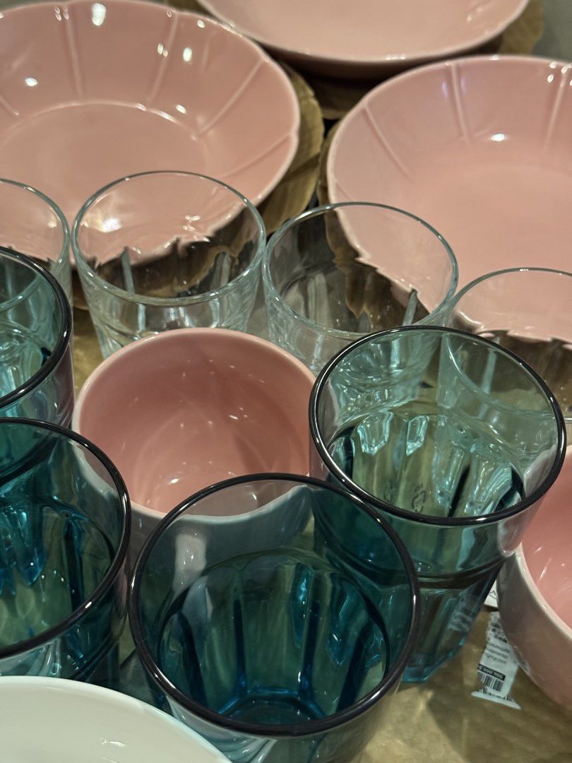 IKEA Dinnerware - Pink & Teal446878709774428164