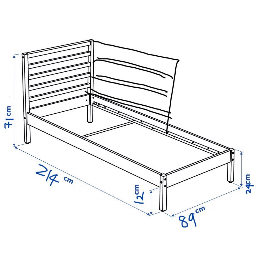 IKEA Single Bed Frame446457857505372165