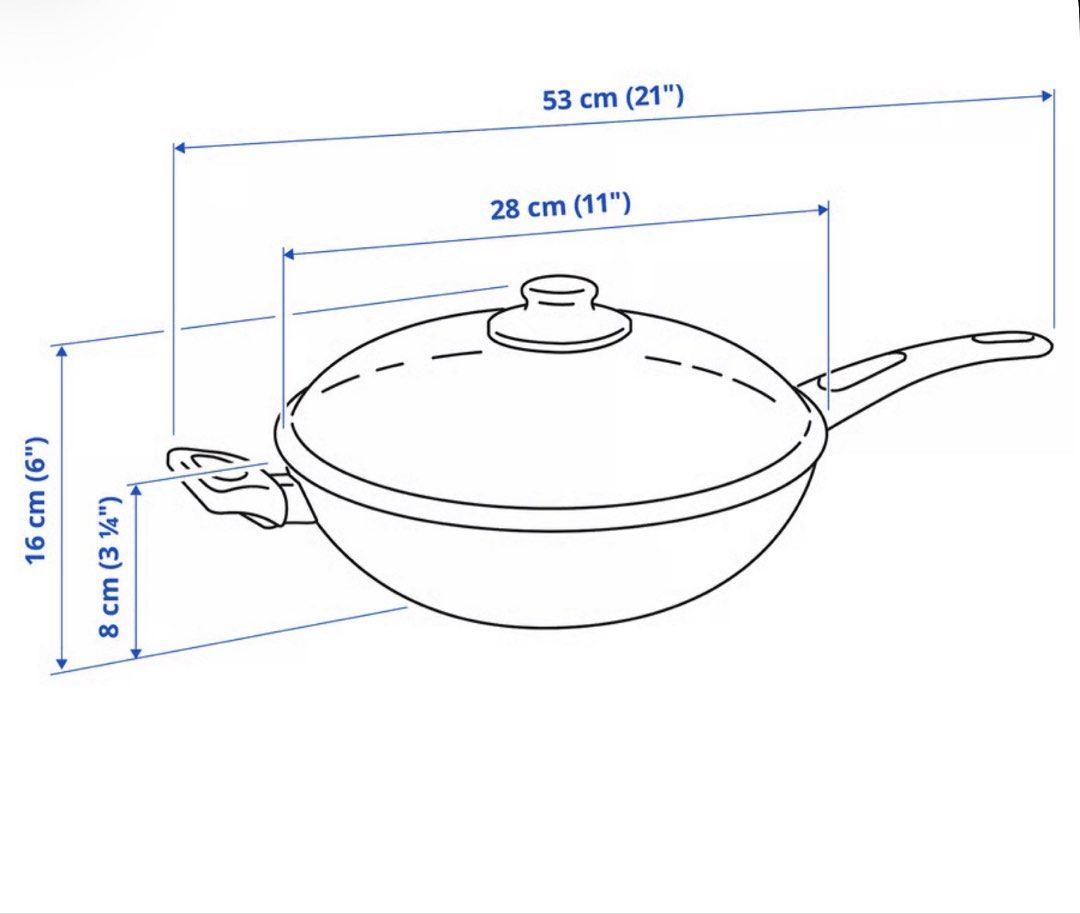 IKEA Wok with Lid - 28cm446979472979415041