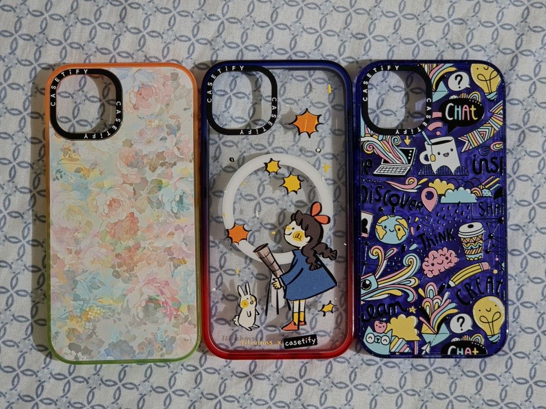 iPhone 13/14 Original Casetify iPhone Case (Category: Cases & Sleeves) located in Manila. Submitted by mgraciec (Listing ID 1436316455, Image 2). Description: - Casetify iPhone Used but not abused No issues Flowery print.
