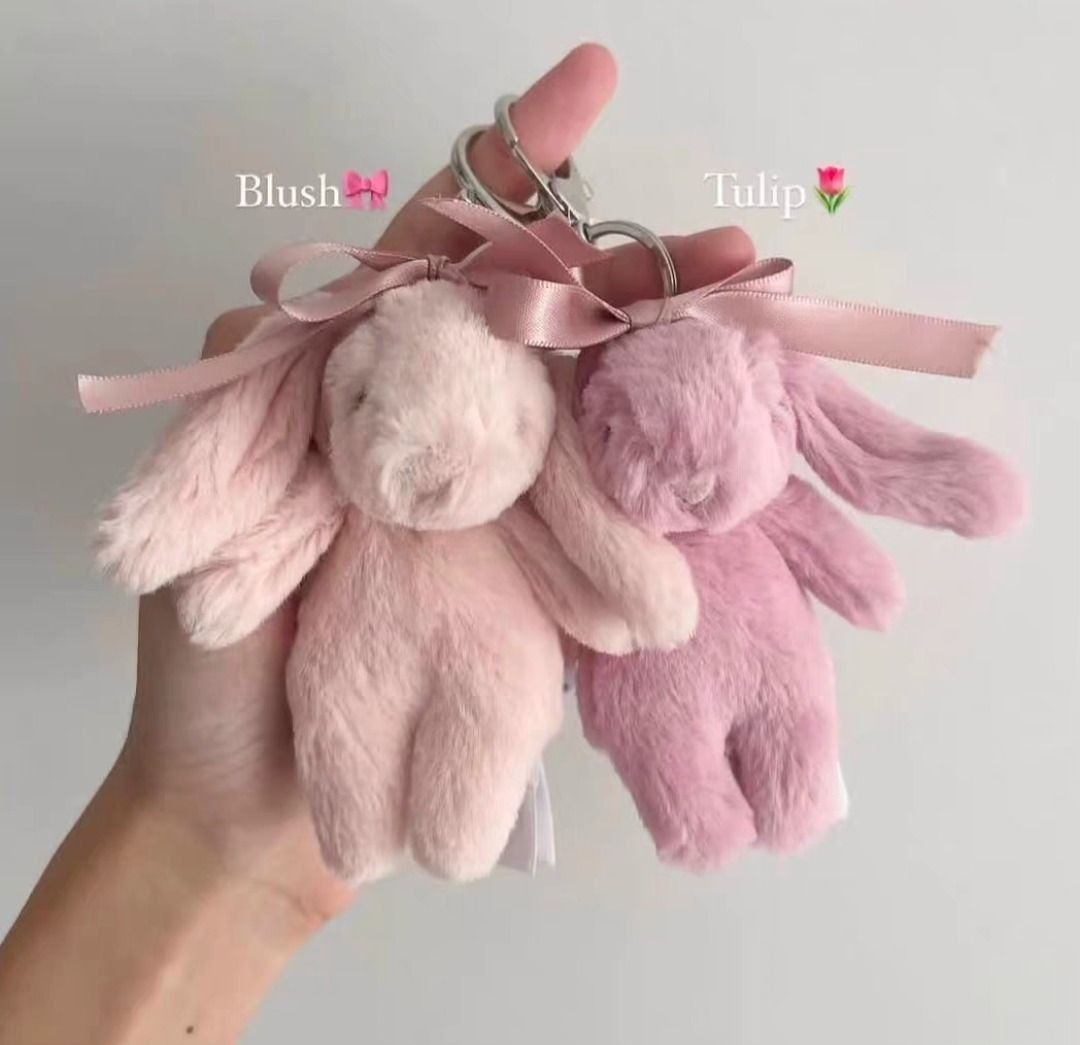 Jellycat Rabbit Keychain, Hobbies & Toys, Toys & Games on Carousell