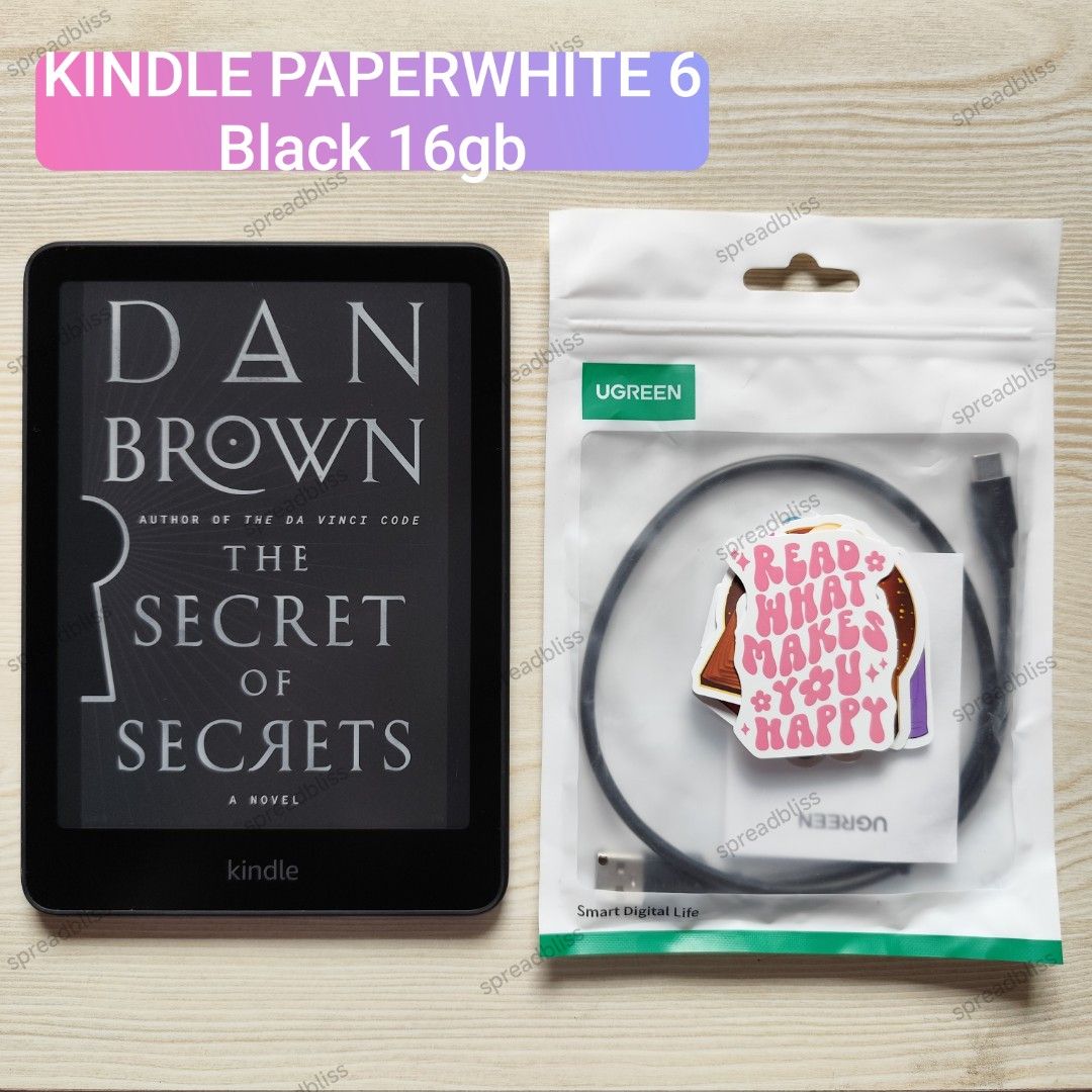 Kindle Paperwhite 6 Black 16GB (Category: E-Readers) located in Manila. Submitted by spreadbliss (Listing ID 1436303481, Image 1). Description: KINDLE PAPERWHITE 6 12th Gen Black 16gb - minor physical flaw - flaws can be covered by screen protector and skin Inclusions: Unit, cable, free stickers 📌 Manila MOD: Grab, Lalamove, J&T, LBC, etc. MOP: COD/COP, GCash, Maya, bank transfer No lowballers pls. Thank you. Follow for more available units 😊.