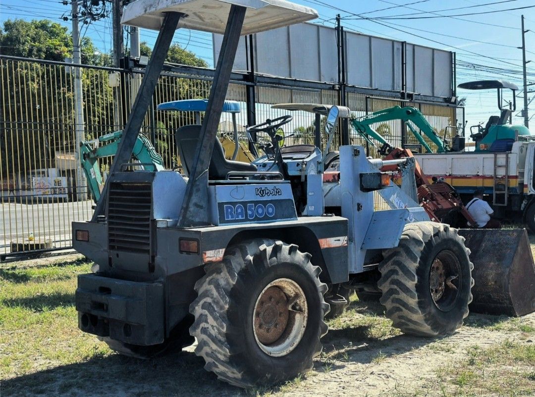 KUBOTA WHEEL LOADER 4CYLINDER. (Category: Heavy Vehicles) located in Subic. Submitted by osaka_subic (Listing ID 1436368641, Image 2). Description: CODE: T-11 MAKE : KUBOTA TYPE: WHEEL LOADER MODEL: RA500 SERIAL: 10334 ENGINE: T1502-BDW1350 4 CYLINDER, KUBOTA ENGINE OSAKA SUBIC INTERNATIONAL INC. OFFERS TEHE BEST QUALITY AND AFFORDABLE JAPAN SURPLUS TRUCKS AND HEAVY EQUIPMENT. 📍Location: JASA Road Purok 2, Lubao, Concepcion, Pampanga. For inquir