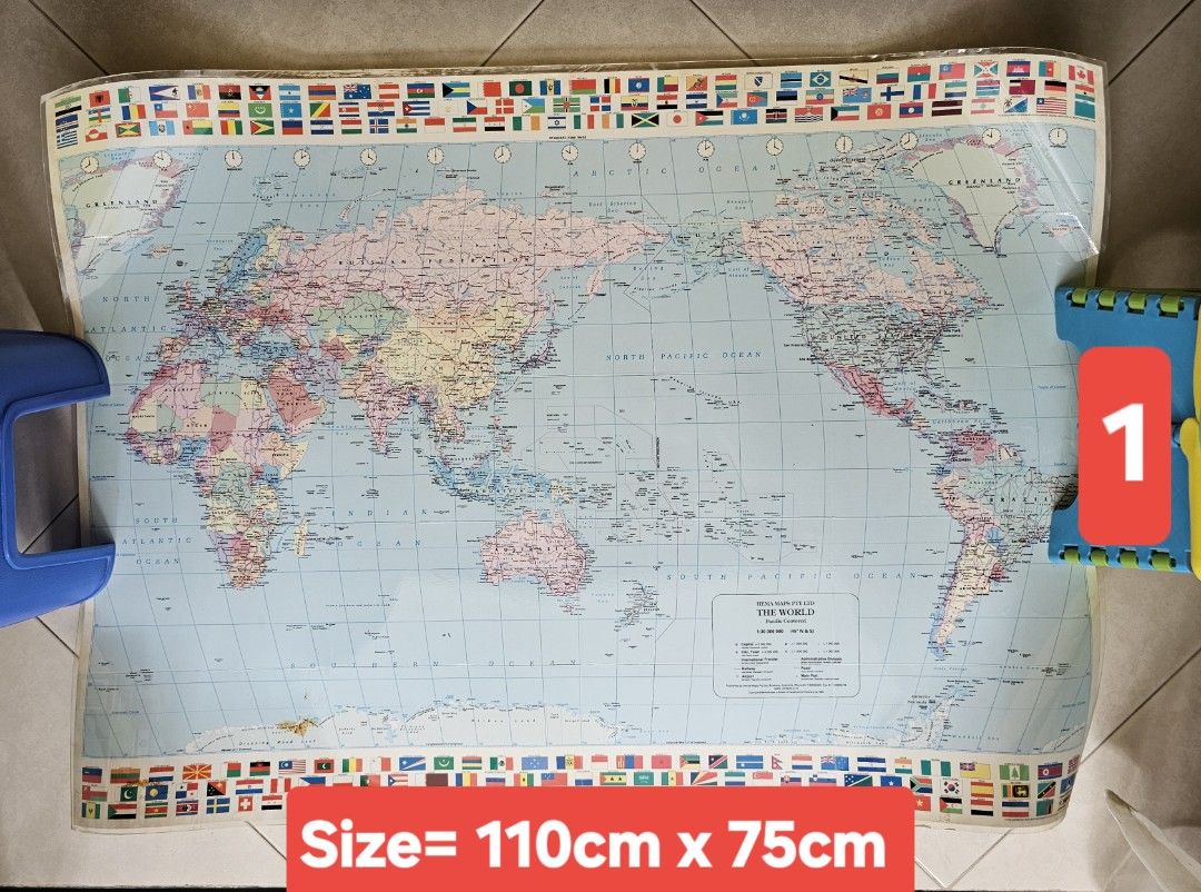 Laminated World Map (2 Sizes)