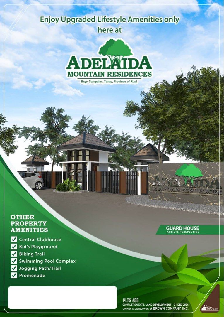 Lot in a Prime development in Tanay (Category: Lot) located in Pasig City. Submitted by joyceevangelista01 (Listing ID 1436338263, Image 2). Description: Escape the city and experience cool mountain living in the beautiful highlands of Tanay, Rizal. Perfect for your future dream home! 📐 252sqm Residential Lot 💰 Competitive Price 💳 Downpayment payable up to 24 mos 📉 Monthly as low as P31,000/mo.