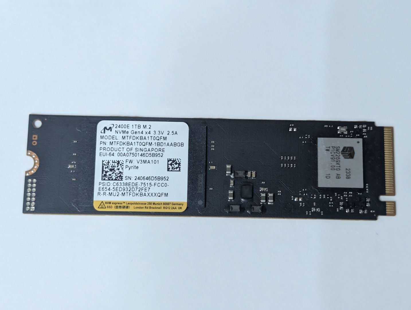 M.2 NVMe SSD446799761963765760