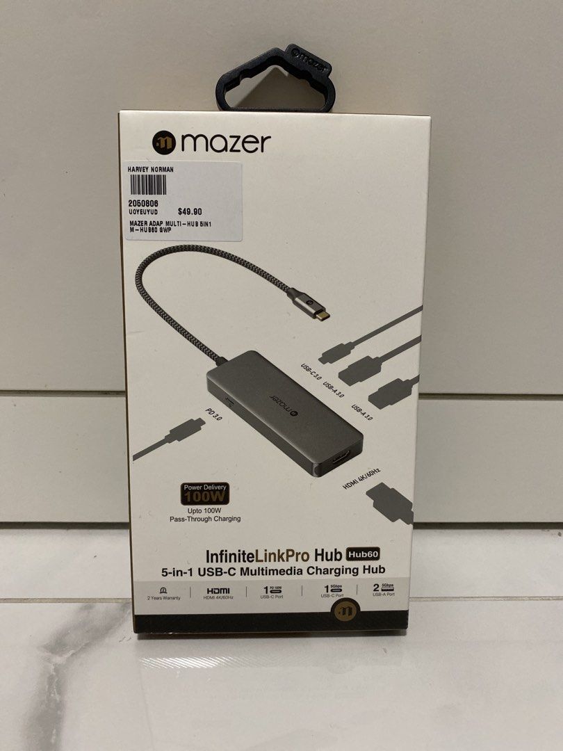 Mazer InfiniteLinkPro Hub 5-in-1 USB-C Hub
