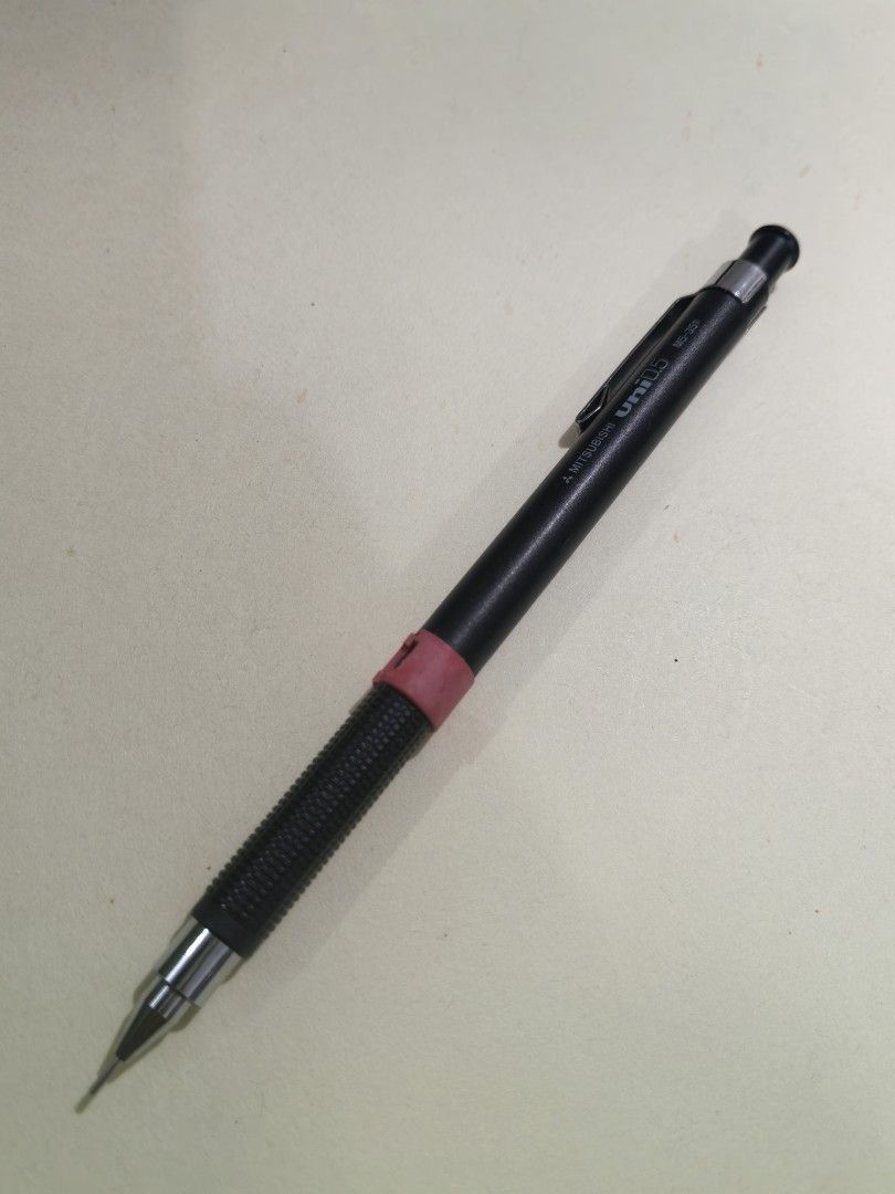 Mechanical Pencil - Mitsubishi Uni (Category: Stationery & School Supplies) located in Cebu City. Submitted by dudes_villanueva (Listing ID 1436300327, Image 1). Description: Mechanical Pencil - Mitsubishi Uni M5-351 Plastic Body 📌 0.5 Lead 📌 Red Plastic Lead Indicator Loose. Not an issue. Sold as is..