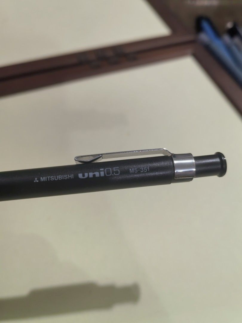 Mechanical Pencil - Mitsubishi Uni (Category: Stationery & School Supplies) located in Cebu City. Submitted by dudes_villanueva (Listing ID 1436300327, Image 2). Description: Mechanical Pencil - Mitsubishi Uni M5-351 Plastic Body 📌 0.5 Lead 📌 Red Plastic Lead Indicator Loose. Not an issue. Sold as is..