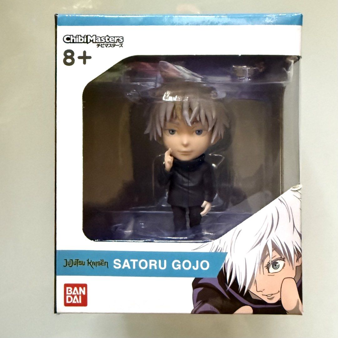 MISB Complete Set of 3 Bandai ChibiMasters Jujutsu Kaisen Megumi Yuji Itadori + Satoru Gojo + Fushiguro Collectible Chibi Masters Action Figures, Authentic, New, Sealed & Unopened in mint Condition (Category: Toy Figures) located in Singapore. Submitted by tudor8 (Listing ID 1436377980, Image 3). Description: Authentic, New, Sealed & Unopened in Mint Condition 😊 Fixed price please, thanks 😊 First come first served basis while stocks last :) Ite