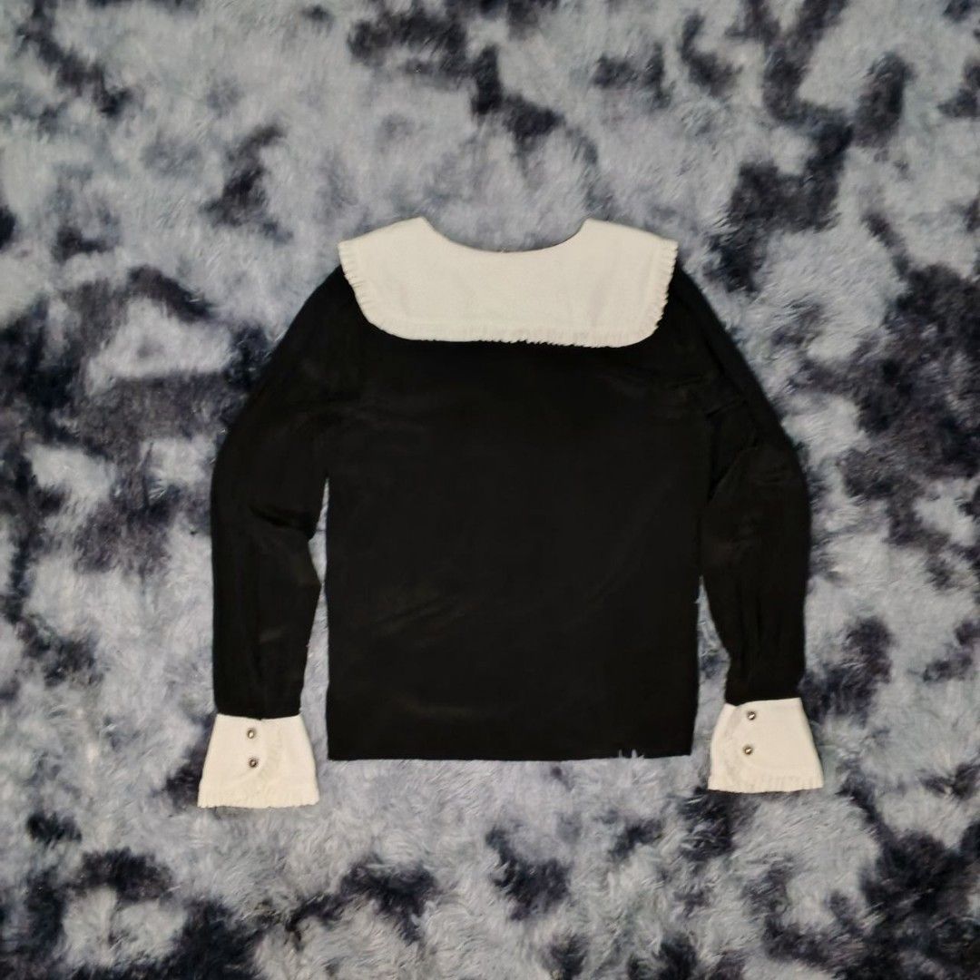 Miu Miu Silk Long Sleeve Blouse (Category: Luxury Apparel) located in Dagupan City. Submitted by finestthriftstuffph (Listing ID 1436408428, Image 2). Description: - (Authentic) Very Presentable Size: 36 on Tag (Measured by INCHES) Width: 20 Length: 23 Shoulder: 17 Sleeve: 24 Condition: As New Color Rate: 10/10 Issue: None "Colors may vary due to lightning" "Swipe each photo to see more details".