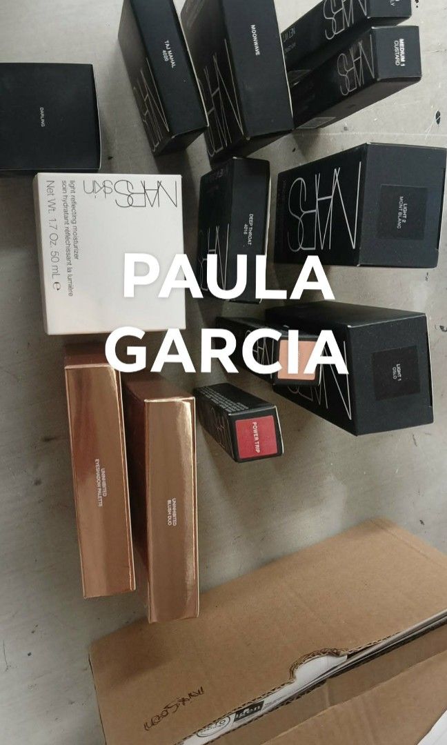 NARS BUNDLE MAKE UP (Category: Makeup) located in Marikina City. Submitted by lilyella_nicole (Listing ID 1436431066, Image 1). Description: -all items are brand-new and sealed. -expiry date 2028 . -these items are authentic. -big discount bundle..