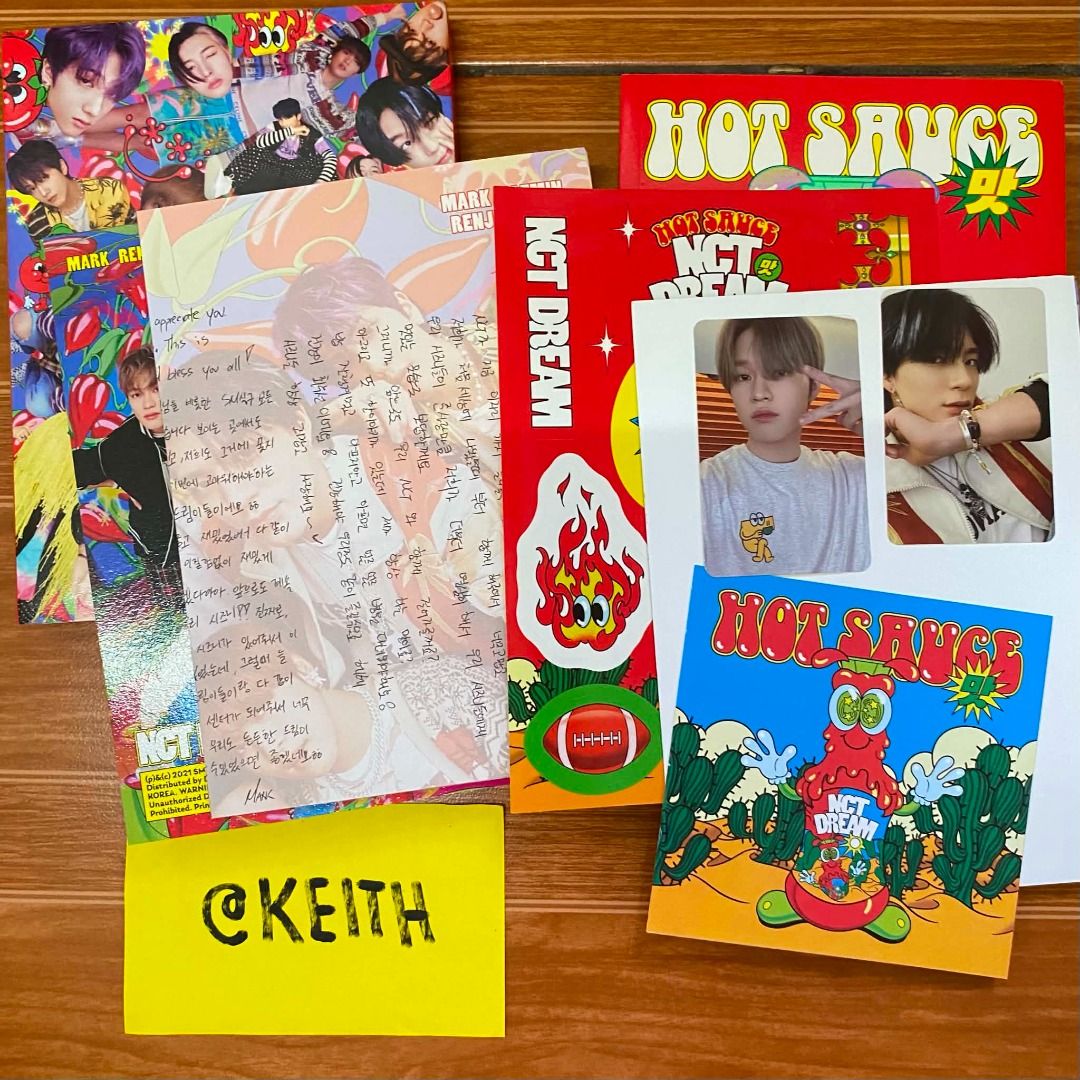 NCT Dream HOT SAUCE Album (Red version) (Category: CDs & DVDs) located in San Fernando. Submitted by keith19 (Listing ID 1436362726, Image 2). Description: UNSEALED but FULL INCLUSIONS (+ Poster).