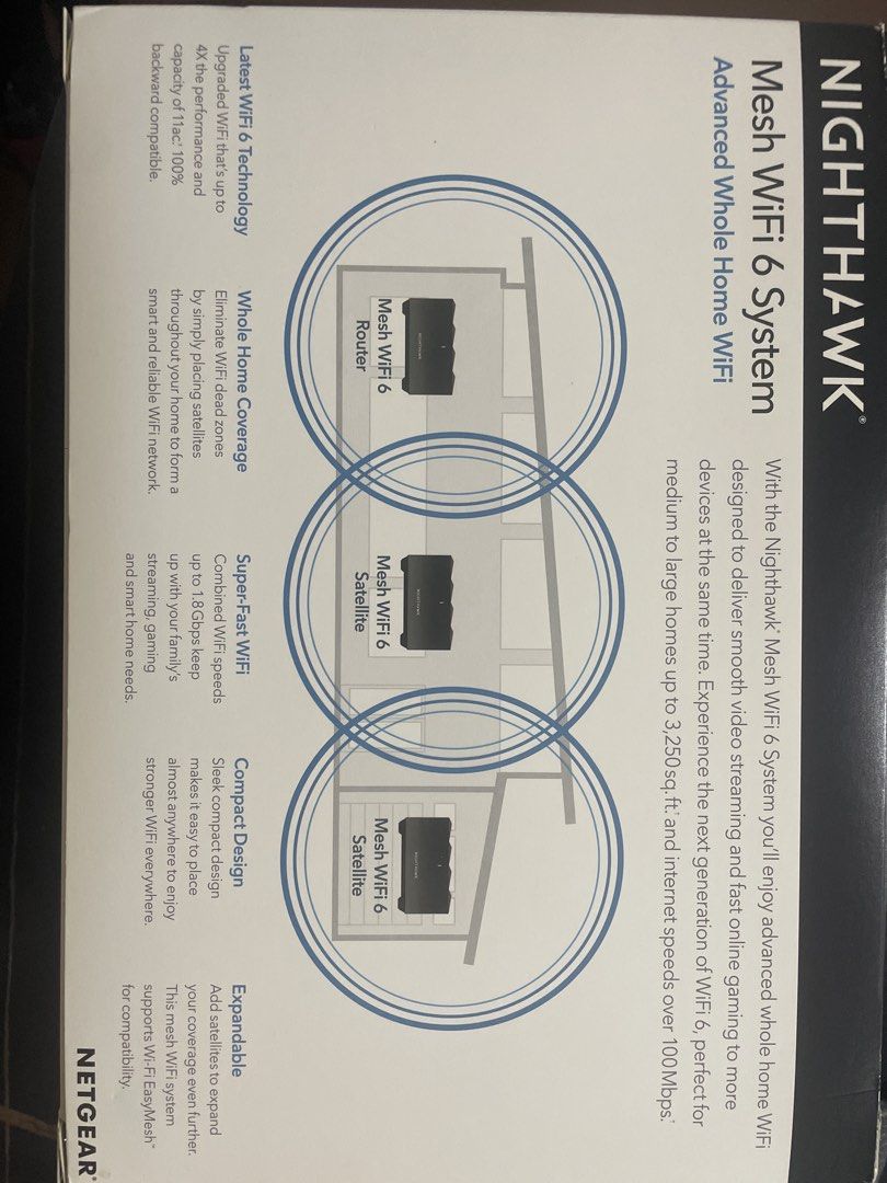 NETGEAR Nighthawk AX1800 Mesh WiFi 6 System446434860472750082