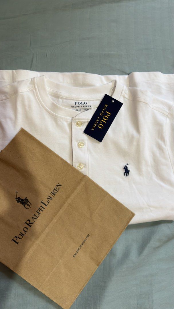 Preloved Ralph Lauren chinese collar tshirt (Category: Tshirts & Polo Shirts ) located in Angeles City. Submitted by joshlp (Listing ID 1436374898, Image 2). Description: Big boys size M (10-12) Can fit xs-small women From Canada.