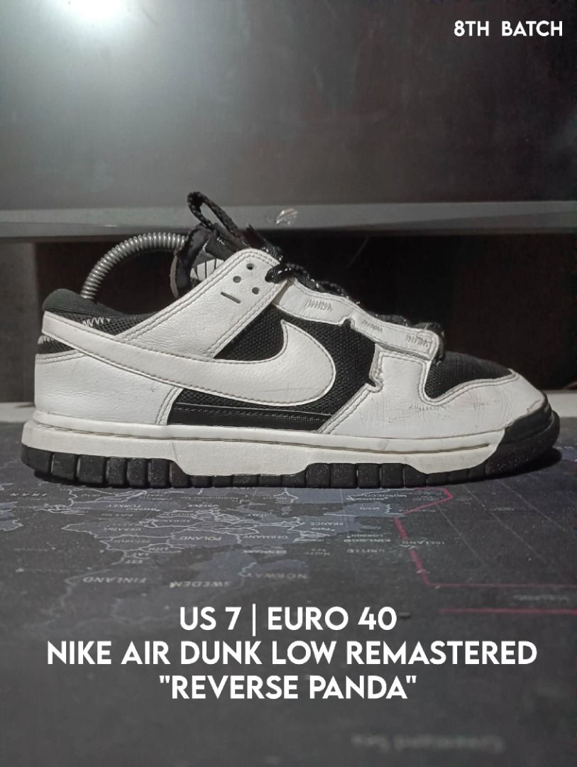 Nike Air Dunk Low Remastered (Category: Sneakers) located in Los Banos. Submitted by lemuel_02 (Listing ID 1436455004, Image 1). Description: Nike Air Dunk Low Remastered 'Reverse Panda' US 7 | EU 40 Price: 1800.