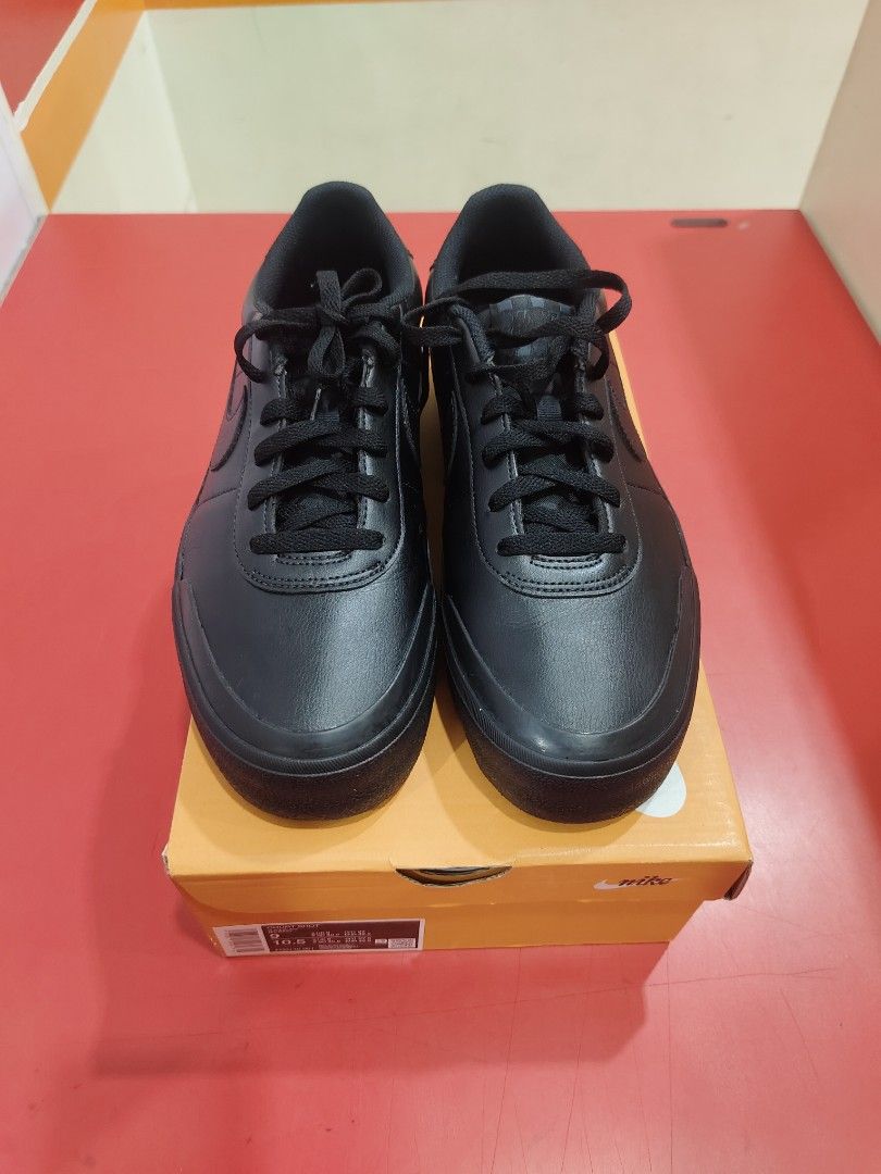 Nike court shot triple black (Category: Casual Shoes) located in Manila. Submitted by kelzz19 (Listing ID 1436313982, Image 2). Description: Brand new legit authentic.