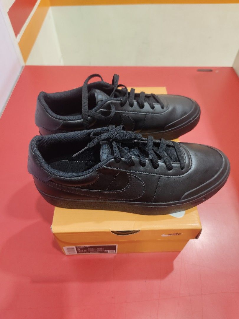 Nike court shot triple black (Category: Casual Shoes) located in Manila. Submitted by kelzz19 (Listing ID 1436313982, Image 3). Description: Brand new legit authentic.