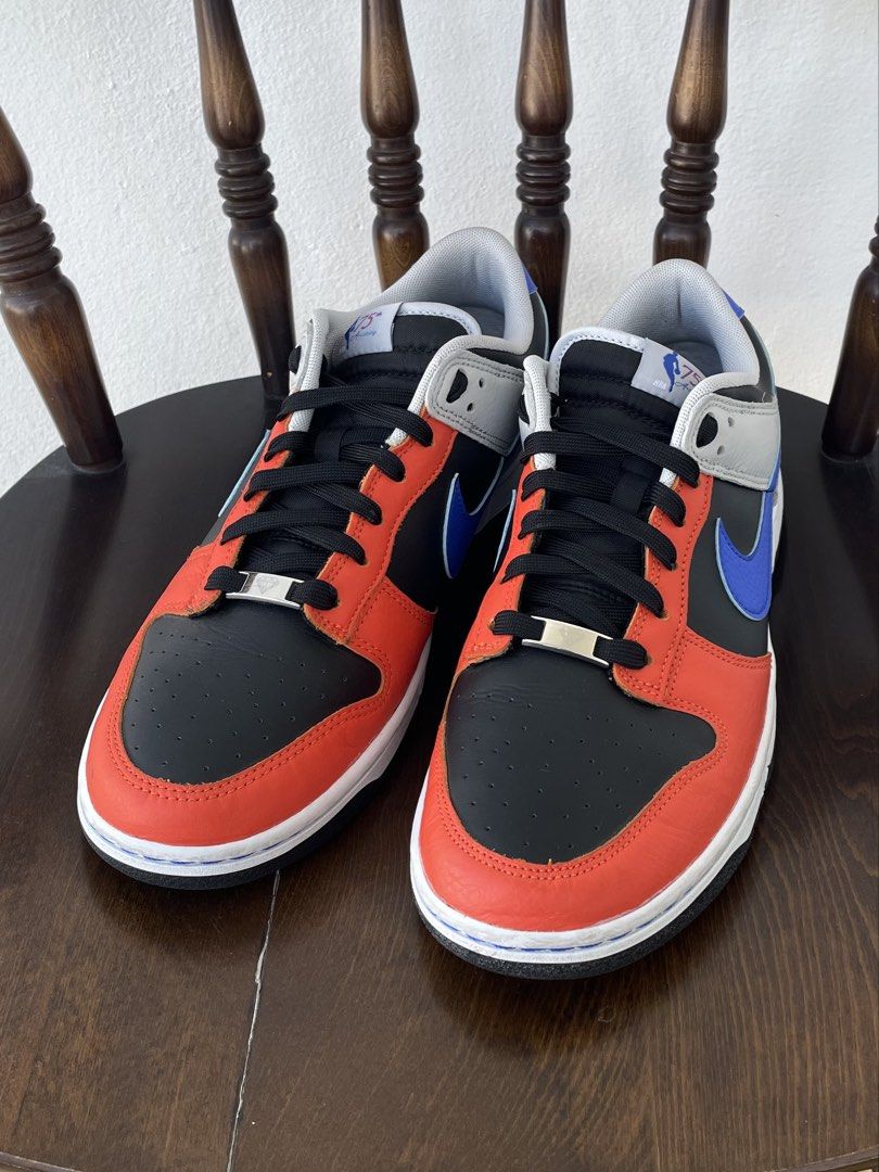 Nba Colorway Dunks Nike Dunk Low EMB NBA 75th Anniversary Knicks Size UK10, Men's Fashion ...