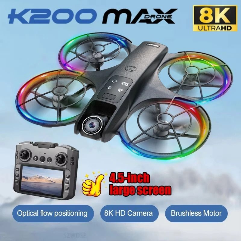 Original K200 Drone 8K HD Aerial Photography Brushless Motor Dual ...