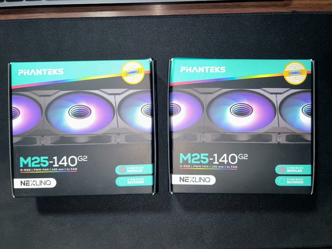Phanteks M25 G2 140mm Fans n D30 120mm Regular Triple Fan Pack