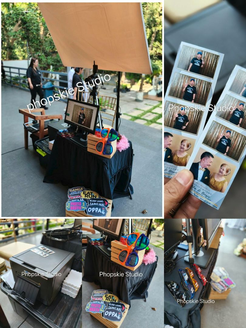 Photobooth for wedding debut birthday party (Category: Cameras) located in Cabuyao City. Submitted by phopskie.porto (Listing ID 1436304569, Image 2). Description: PHOPSKIE STUDIO Photobooth rental Fun and exciting digital photo booth for your special events and occasions PhP 3,500.00 2 hours photo standee Addtional PhP 1,000.00 per hour extension PhP 4,500.00 2 hours Magnetic Additional PhP 1,500.00 per hour extention INCLUSIONS: 1. High quality