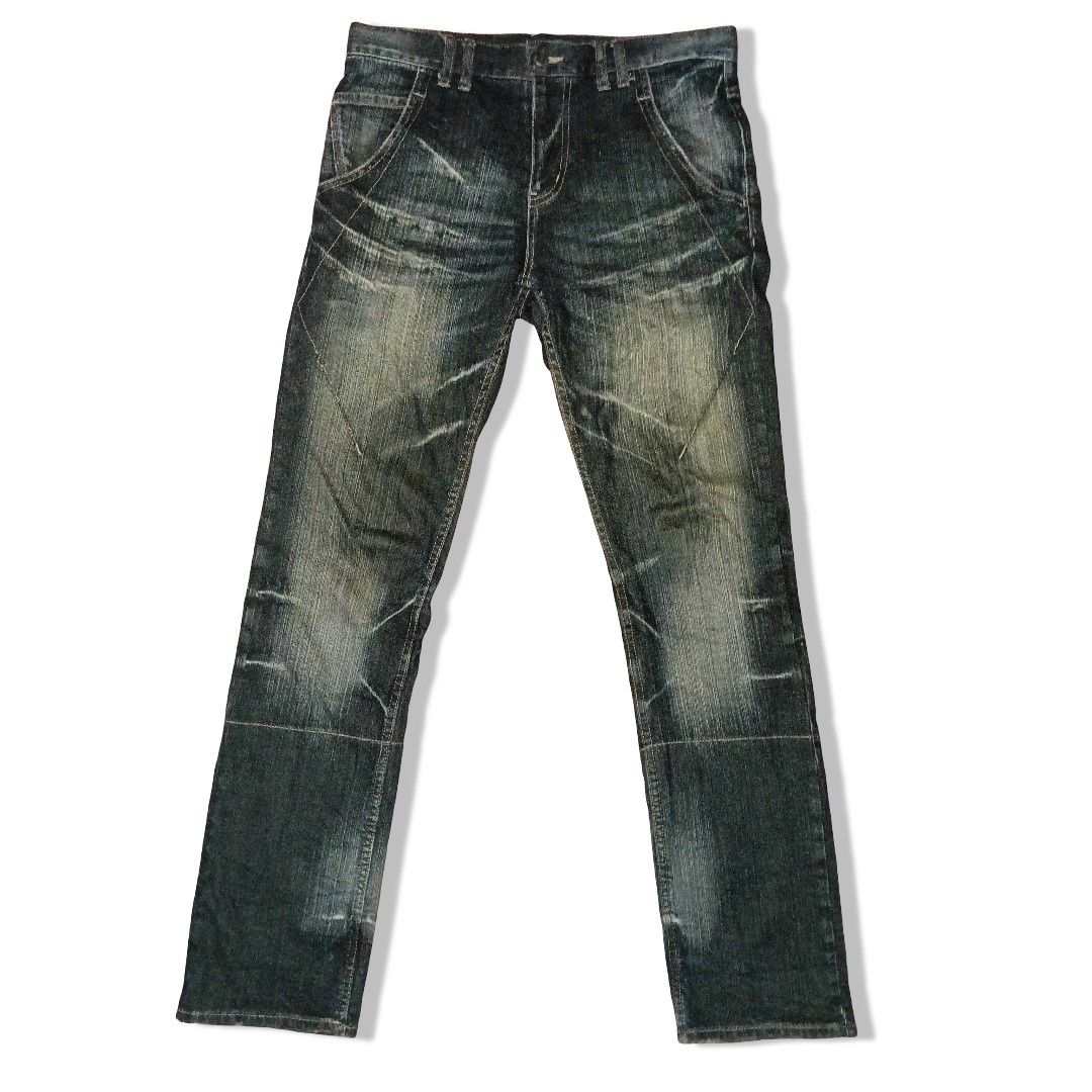 PPFM FLAME STRAIGHT FIT INDIGO DYED DENIM (Category: Jeans) located in Manila. Submitted by c4pybr (Listing ID 1436407171, Image 1). Description: Waist - 33 Length - 42 Thighs - 10.5 Leg opening - 7.