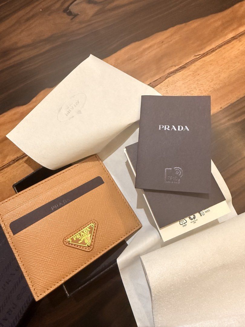 Prada Saffiano Leather card holder (Category: Luxury Bags & Wallets) located in Quezon City. Submitted by shopstudio (Listing ID 1436392789, Image 3). Description: 100% authentic bought it in store. Never used.